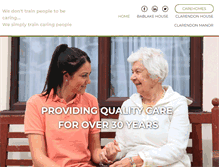 Tablet Screenshot of carehomes.uk.net